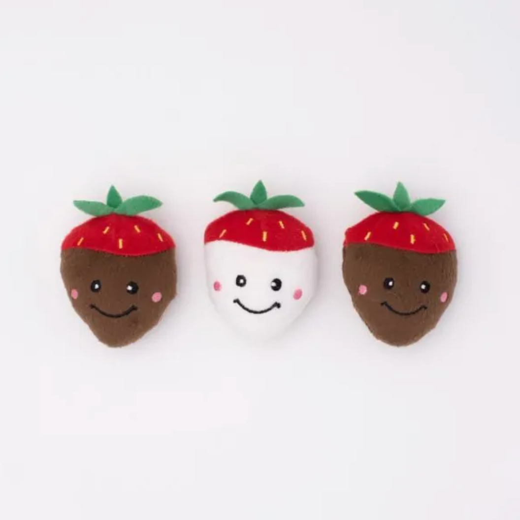 Miniz 3-Pak / Chokoladeovertrukket Jordbær